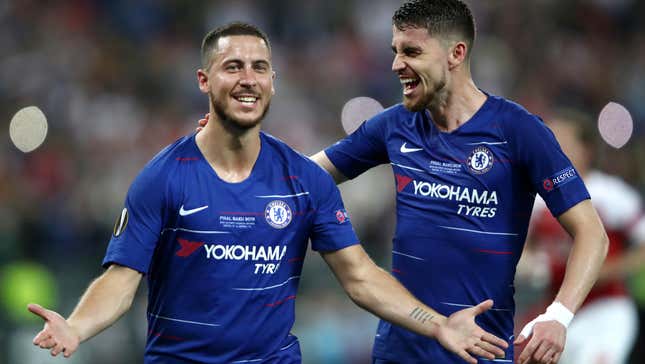 Image for article titled Eden Hazard Leads Chelsea&#39;s Thumping Of Arsenal In Lopsided Europa League Final