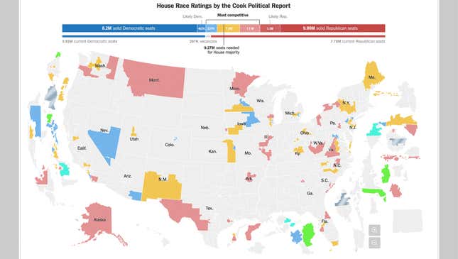 Image for article titled Election-Crazed ‘New York Times’ Expands Poll Coverage To 18.5 Million More Races In 371 Additional States