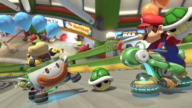 Image for article titled Mario Kart 8 Player Wins Tiebreaker With Clutch Last-Second Green Shell