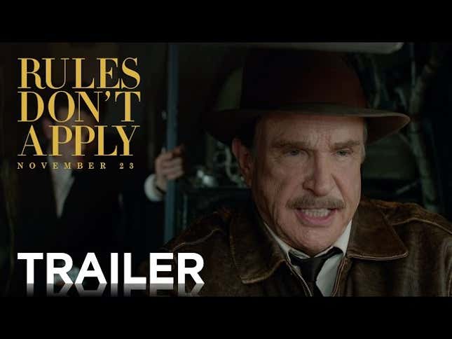 Warren Beatty’s Howard Hughes movie, <i>Rules Don’t Apply</i>, finally has a trailer