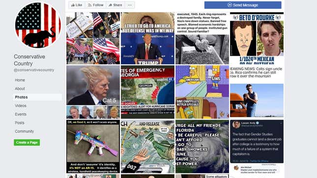 Image for article titled Report: Major Political Website&#39;s Owners Secretly Running Far-Right Facebook Page