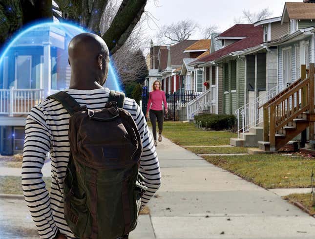 Image for article titled Cautious Black Man Avoids Appearing As Threat To White Person By Crossing To Other Dimension