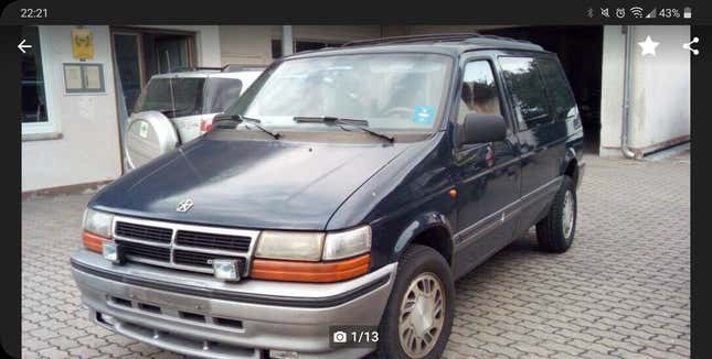 Image for article titled I Just Bought A $600 Diesel Manual Chrysler Minivan But It Has 250,000 Miles And Is Broken In Germany