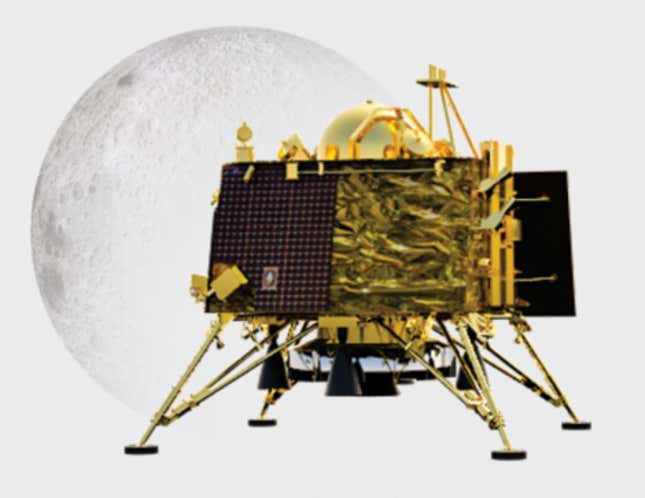 La sonda Vikram.
Imagen: ISRO