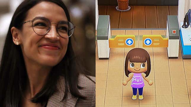 Image for article titled Alexandria Ocasio-Cortez Is Visiting Random Animal Crossing Islands [Update]