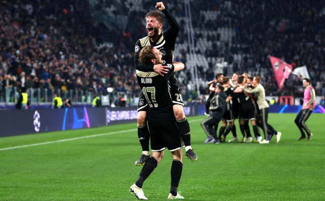 Image for article titled Ajax Have Slain Cristiano Ronaldo, Giant Of The Champions League