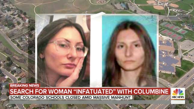 Image for article titled Denver Schools Close as FBI Searches for Woman &#39;Infatuated&#39; With Columbine [Updated]