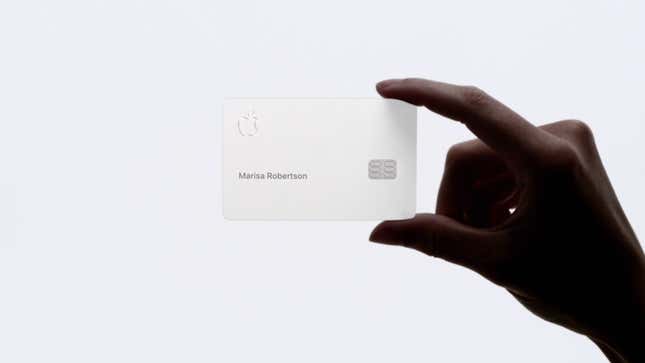 Image for article titled Apple: Our Precious Credit Card Must Be Handled Like a Delicate Flower From Heaven