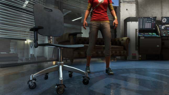 The chair.