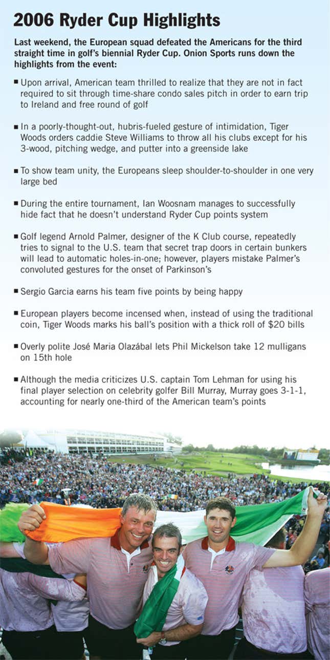 Image for article titled 2006 Ryder Cup Highlights