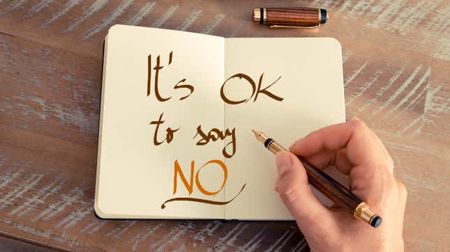Image for article titled Why You Need &#39;Say No&#39; Days
