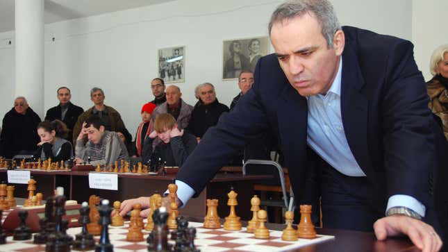 Garry Kasparov: One of thousands of players you can lose to on Chess DB
