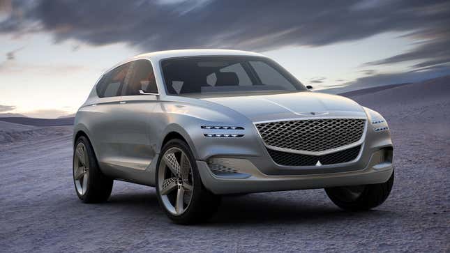 The Genesis GV80 fuel cell concept SUV, which debuted in 2017. 