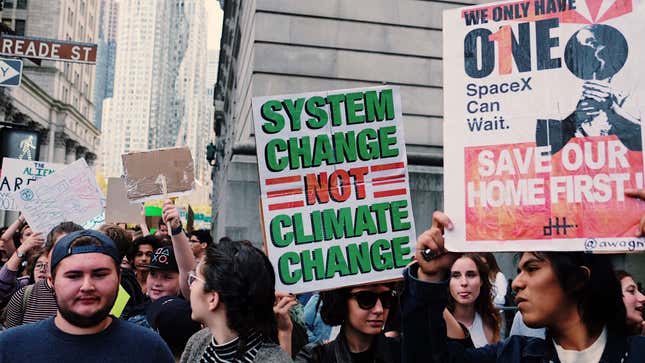 Image for article titled We're at the New York Climate Strike