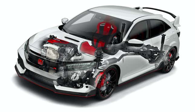 Image for article titled The Next Honda Civic Type R Will Get Acura NSX Hybrid Tech With Almost 400 HP: Report