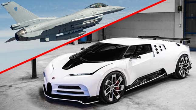 Why Buy A Bugatti Centodieci When You Can Have This F-16 Fighter Jet For Less?