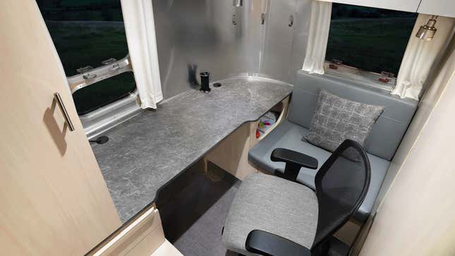 Image for article titled Airstream&#39;s Travel Trailers Now Include Tiny Offices Because You Can Never Escape Work