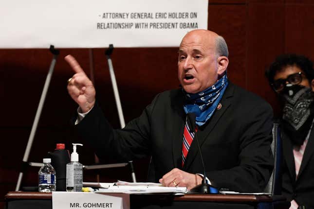 Rep. Louie Gohmert, R-Texas, speaks during the House Judiciary committee hearing on “Oversight of the Department of Justice: Political Interference and Threats to Prosecutorial Independence”, on Capitol Hill on June 24, 2020 in Washington DC.