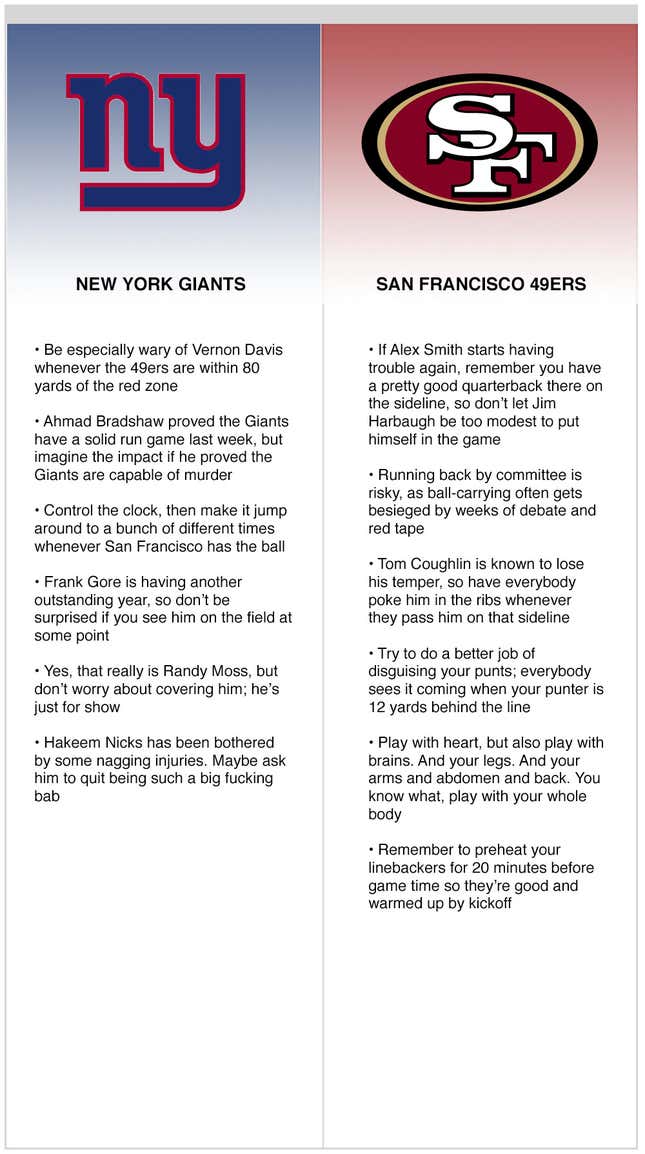 Giants vs. Niners