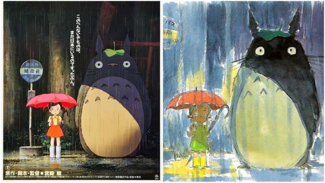 Imagen para el artículo titulado Quién es la misteriosa niña que aparece en el póster de Mi vecino Totoro