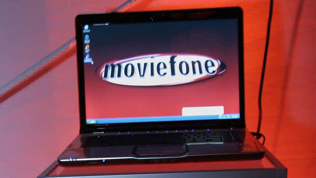 A laptop at the MovieFone Cinema Lounge at the AFI FEST Rooftop Villiage during the 2006 AFI FEST.