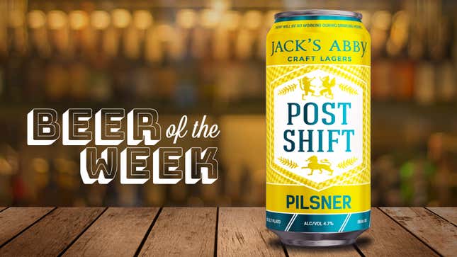 Image for article titled Beer Of The Week: Jack’s Abby Post Shift pilsner is easy-drinking but far from boring
