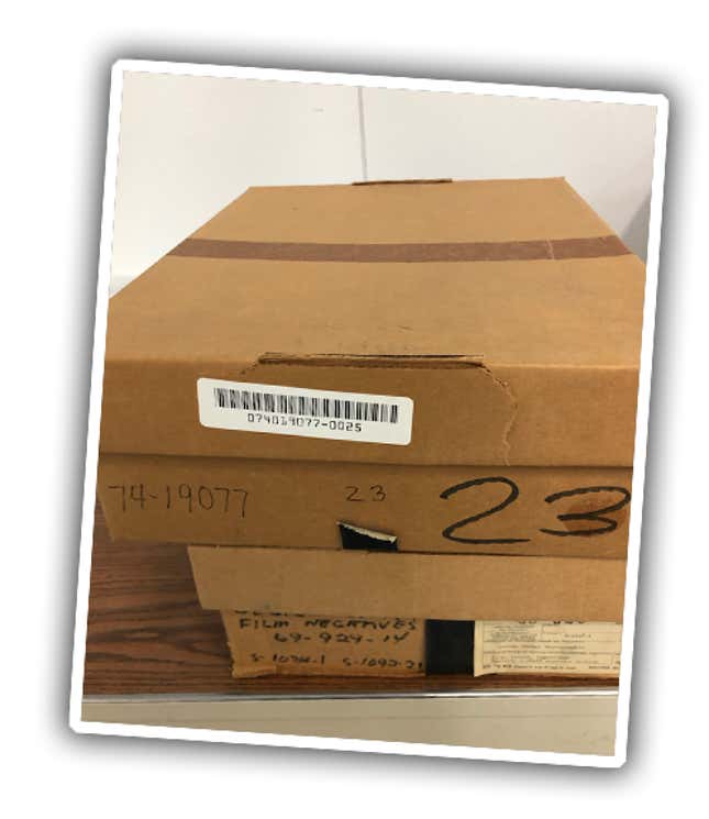 Boxes of styling negs
