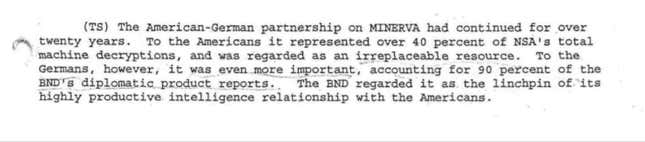 Excerpt from an internal CIA history written in 2004 about CIA’s intelligence successes, obtained by the Washington Post