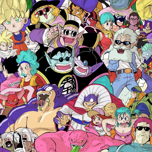 Imagen para el artículo titulado Todos (sí, todos) los personajes de Dragon Ball en una sola imagen