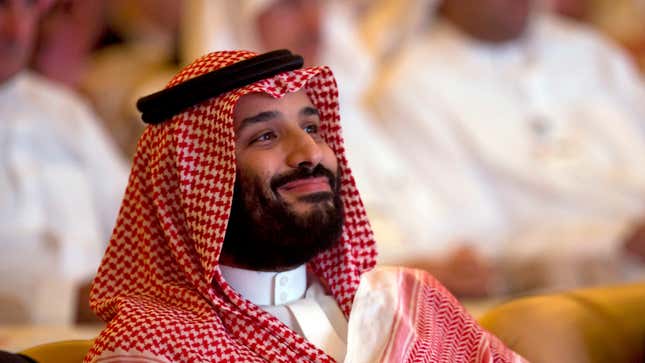 Mohammed bin Salman at Saudi Arabia’s Future Investment Initiative conference, also known as “Davos in the Desert,” in Riyadh in October 2018.