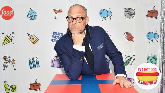 Image for article titled Hey Alton Brown, is a hot dog a sandwich?