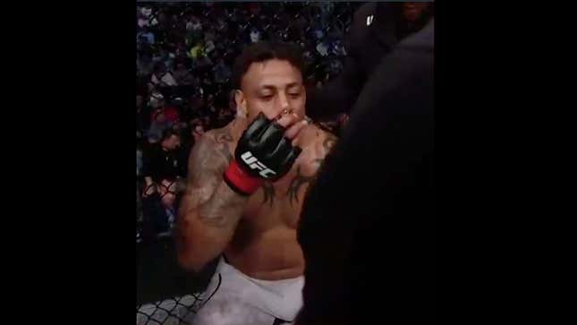 Image for article titled Greg Hardy Had A UFC Win Overturned Because He Used An Inhaler Between Rounds