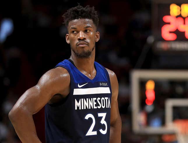 Image for article titled Jimmy Butler Gives Wolves List Of 29 Preferred Trade Destinations