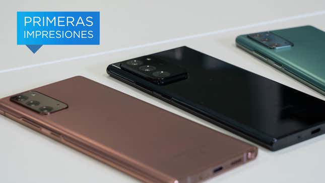 Los nuevos teléfonos que acaba de presentar Samsung.