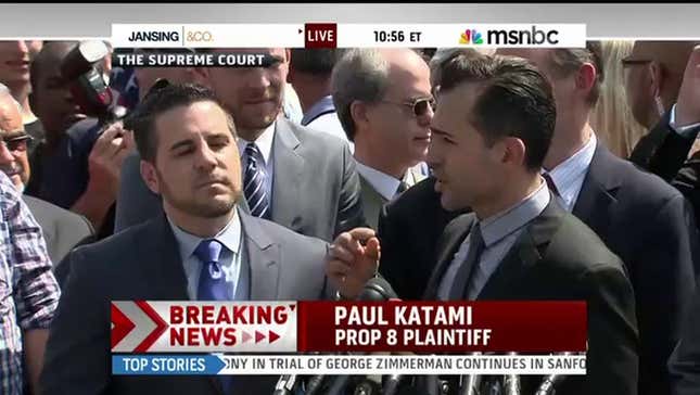 Prop 8 Plaintiff's On-Air Proposal Will Touch You in the Feelings
