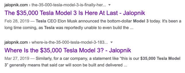 Image for article titled Tesla Never Really Had Its Heart In The $35,000 Model 3
