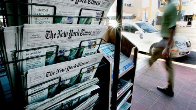 Print journalism owes its solvency to the loyal hostage-takers still paying cover price.