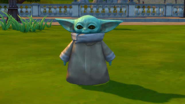 Image for article titled Baby Yoda Can Be Bought In The Sims 4