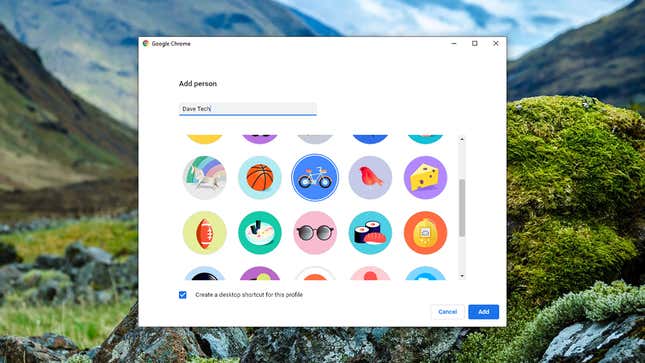 You can set up multiple profiles on the Chrome browser.