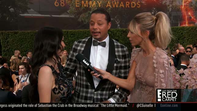 Terrence Howard Awkwardly Compares Himself to Lucious Lyon on the Emmy Awards Red Carpet