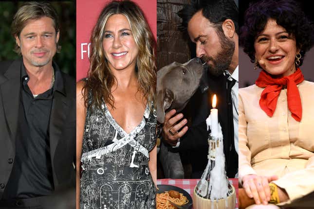 Image for article titled Jennifer Aniston and Brad Pitt and Justin Theroux and Alia Shawkat Are All Doing Just Fine!