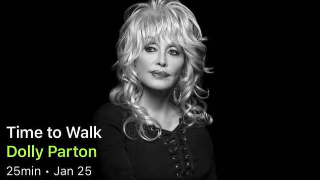 Image for article titled Make Walking More Bearable With Dolly Parton&#39;s Apple Fitness Series