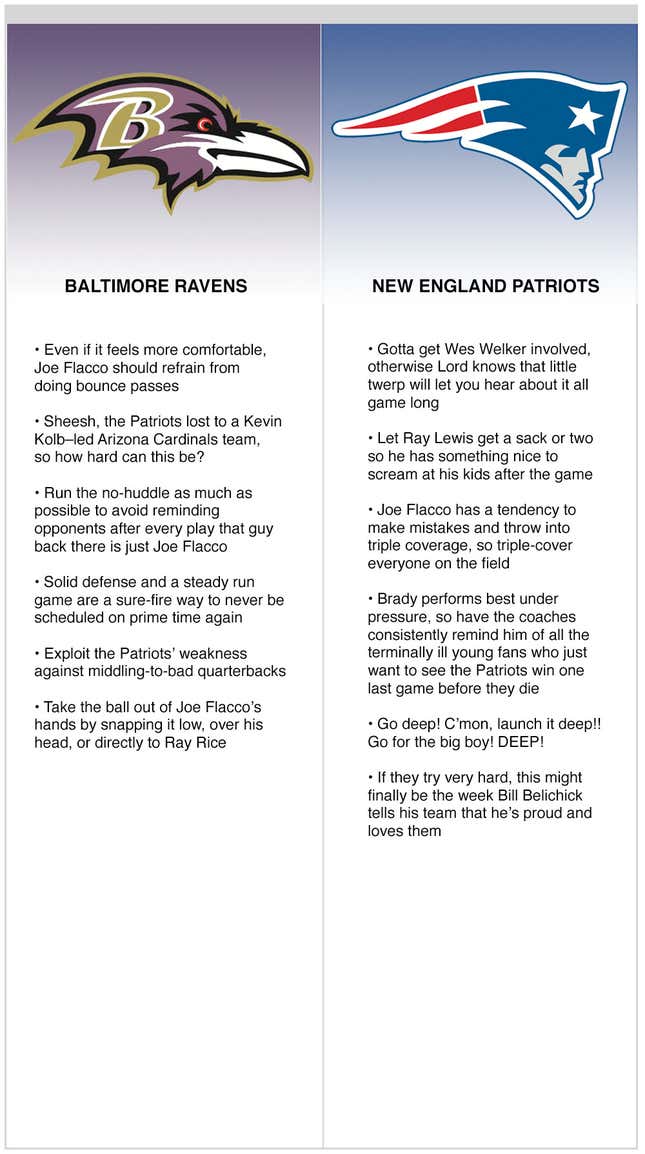 Image for article titled Patriots vs. Ravens