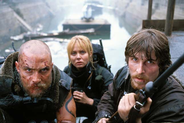 Matthew McConaughey, Izabella Scorupco, and Christian Bale.