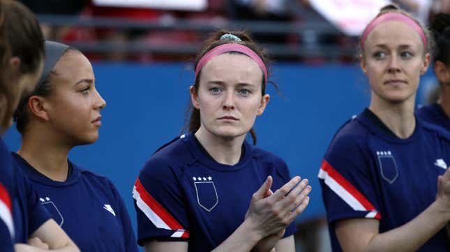 Rose LaVelle Thinking WTF at SheBelieves 
