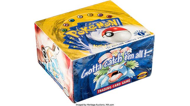 Image for article titled Sealed Box Of Pokémon Cards Sells For $408,000