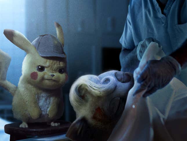 Image for article titled Leaked Footage Reveals Grisly Scene Where Detective Pikachu Examines Jigglypuff’s Corpse At Morgue