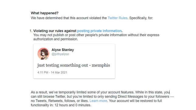 Image for article titled Twitter Banned Me for Saying the &#39;M&#39; Word: Memphis [Update: I&#39;m Free From Twitter Jail!]