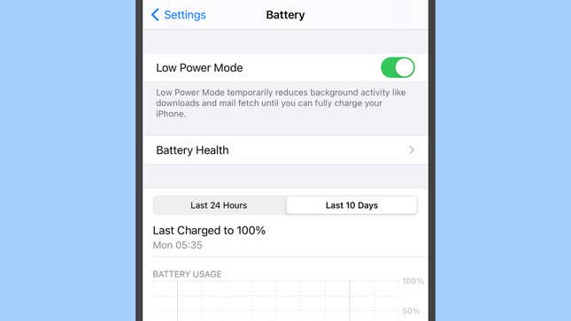 Image for article titled How to Get the Most Battery Life Possible Out of Your iPhone 12