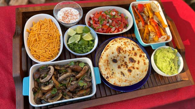 Image for article titled Mushroom Fajitas are better than all your Taco Tuesdays put together